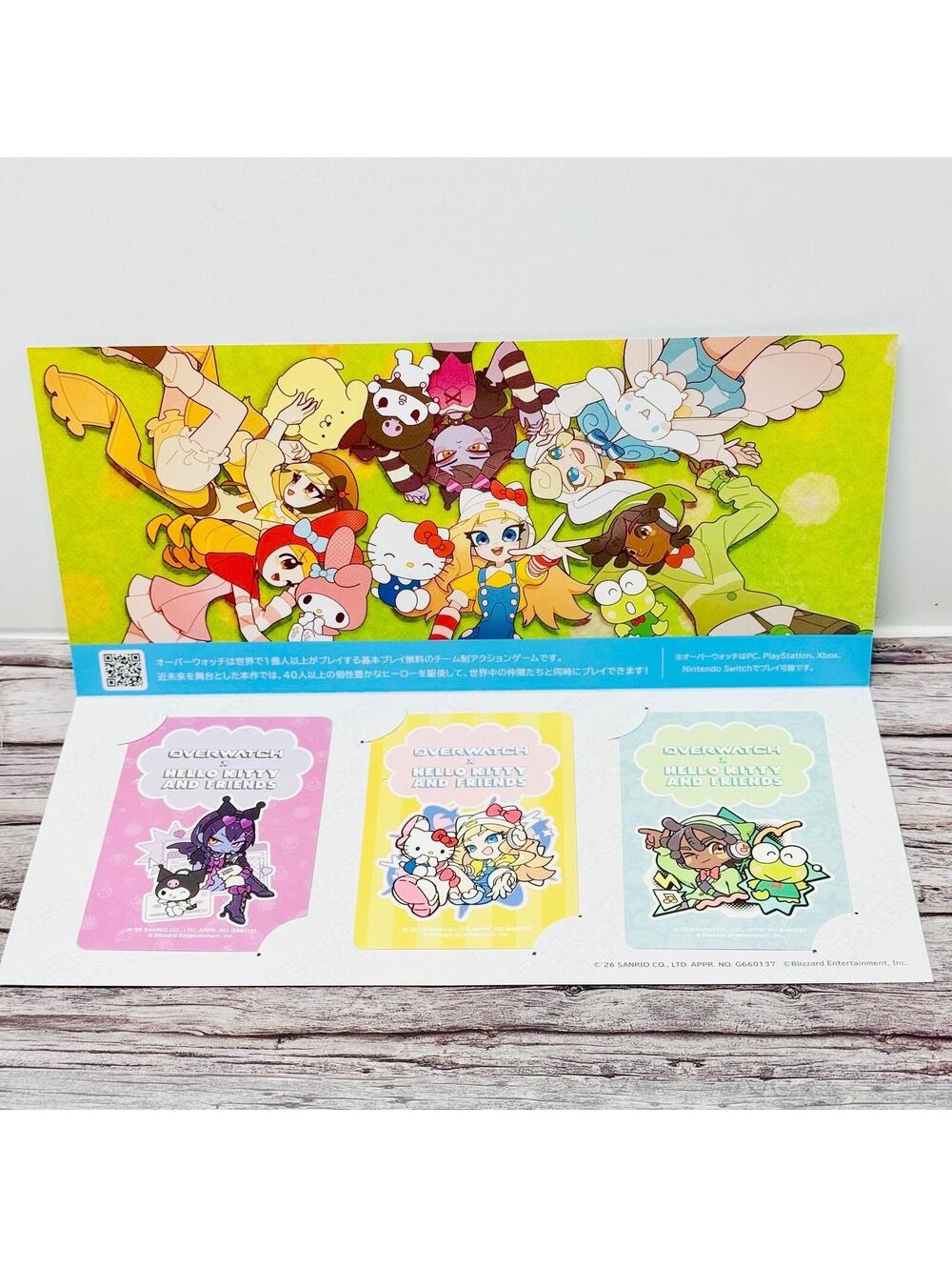 Overwatch Sanrio Hello Kitty & Friends Tokyo Metro Ticket Set New US Seller